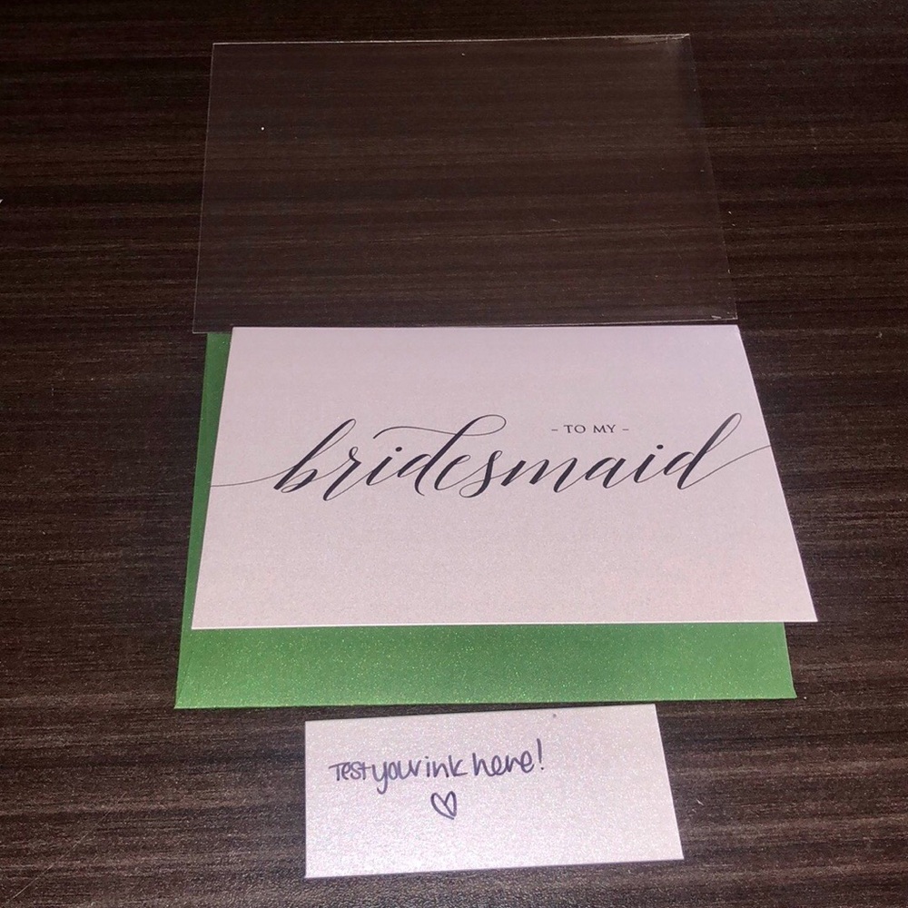 Bridesmaid Wedding Card